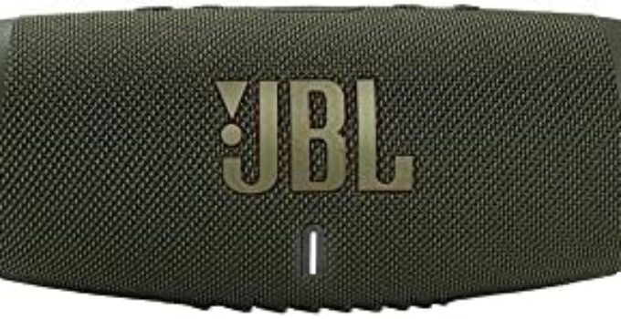 JBL Charge 5 – Portable Bluetooth Speaker with IP67 Waterproof and USB Charge Out – Green