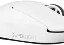 Logitech G PRO X Superlight 2 Lightspeed Wireless Gaming Mouse, Lightweight, LIGHTFORCE Hybrid Switches, Hero 2 Sensor, 32,000 DPI, 5 Programmable Buttons, USB-C Charging, PC & Mac – White