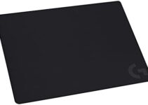 Logitech G240 Cloth Gaming Mouse Pad, Optimized for Gaming Sensors, Moderate Surface Friction, Non-Slip Mouse Mat, Mac and PC Gaming Accessories, 340 x 280 x 1 mm