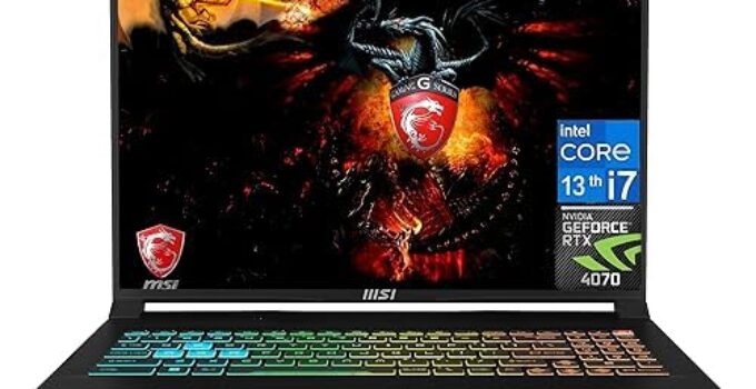 MSI 2023 Newest Crosshair Gaming Laptop, 16″ FHD+ 144Hz IPS Display, NVIDIA GeForce RTX 4070, Intel Core i7-13620H (Beats i9-12900H), 32GB DDR5 RAM, 2TB SSD, Backlit Keyboard, Wi-Fi 6, Windows 11 Home