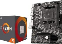 Micro Center AMD Ryzen 5 4500 Unlocked Desktop Processor Bundle with MSI A520M-A PRO Gaming Motherboard (AMD AM4, DDR4, PCIe 4.0, Micro-ATX)