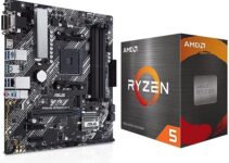Micro Center AMD Ryzen 5 5600 6-Core 12-Thread Unlocked Desktop Processor Bundle with GIGABYTE B450M DS3H WiFi MATX AM4 Gaming Motherboard
