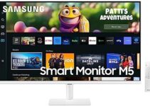 SAMSUNG 27″ M50C Series FHD Smart Monitor w/Streaming TV, 4ms, 60Hz, HDMI, HDR10, Watch Netflix, YouTube and More, IoT Hub, Mobile Connectivity, LS27CM501ENXZA, White
