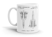 SR-71 Blackbird Coffee Mug; Patent Mugs, Aviation Coffee Mug, Gifts under $20