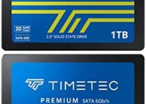Timetec 1TBx2 (2 Pack) SSD 3D NAND TLC SATA III 6Gb/s 2.5 Inch 7mm (0.28″) 800TBW Read Speed Up to 550 MB/s SLC Cache Performance Boost Internal Solid State Drive for PC Computer Desktop and Laptop
