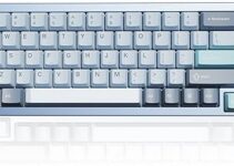 YUNZII AL71 68% Mechanical Keyboard, Full Aluminum CNC, Hot Swappable Gasket, 2.4GHz Wireless BT5.0/USB-C Wired Gaming Keyboard,NKRO Programmable RGB, for Win/Mac(Blue,Crystal White Switch)