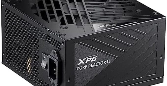 XPG Core Reactor II Modular PSU: ATX3.0-80 Plus Gold – ATX – Fully Modular Power Supply – 10 Year Warranty – 850 Watt(COREREACTORII850G-BKCUS)