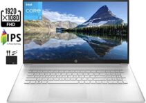 2022 Newest HP 17.3″ FHD IPS Laptop Computer, 11th Gen Intel Dual Core i3-1115G4 (Upto 4.1GHz, Beats i5-1030G7), 16GB RAM, 256GB PCIe SSD,UHD Graphics, Bluetooth, HDMI,Webcam, Windows 11+MarxsolCables