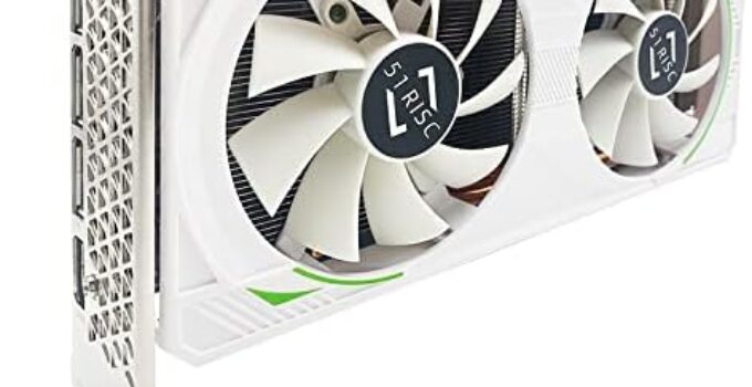 51RISC RTX 3070 Graphics Card, 8GB GDDR6 White Edition PCIe 4.0 256-bit HDMI 2.1 DisplayPort 1.4a Dual Fan Cooling Protective Backplate (RTX 3070 8GB)