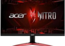 Acer Nitro 27″ Full HD 1920 x 1080 PC Gaming IPS Monitor | AMD FreeSync Premium | 180Hz Refresh | Up to 0.5ms | HDR10 Support | 99% sRGB | 1 x Display Port 1.2 & 2 x HDMI 2.0 | KG271 M3biip,Black
