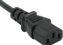 C2G Legrand Universal Replacement Power Cord, 18 AWG Computer Power Cord, 3 Pin Power Cord 12 Feet, Black Power Extension Cord, 12 ft Computer Power Cord, 1 Count, C2G 53406