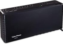 CyberPower SL700U Standby UPS System, 700VA/370W, 8 Outlets, Slim Profile, Black