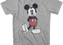 Disney Men’s Full Size Mickey Mouse Distressed Look T-Shirt