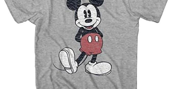 Disney Men’s Full Size Mickey Mouse Distressed Look T-Shirt