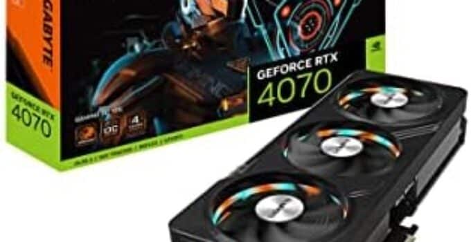 GIGABYTE GeForce RTX 4070 Gaming OC 12G Graphics Card, 3X WINDFORCE Fans, 12GB 192-bit GDDR6X, GV-N4070GAMING OC-12GD Video Card