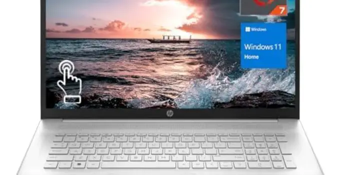 HP 17.3″ Laptop, HD+ Flicker-Free Touchscreen, Newest Octa-core AMD Ryzen 7 7730U Processor, 20GB RAM, 1TB PCIe SSD, Webcam, Backlit Keyboard with Lift-Hinge Design, Wi-Fi 6, Windows 11 Home, Silver