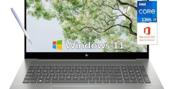 HP-Envy 17.3-Touchscreen Laptops-i7 13th Generation 14Core Intel i7-13700H| Stylus Pen| Windows11| Backlit Keyboard| Thunderbolt4| Wi-Fi6E| Microsoft 365| Business Laptop (64GB RAM |2TB PCIe SSD)