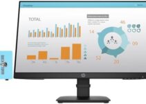 HP P24 G4 Monitor 1A7E5AA#ABA Bundle with Docztorm Dock, 24″ FHD IPS (1920×1080) Display, 60 Hz Refresh Rate, 1 HDMI 1.4, 1 Display Port 1.2, 1 VGA, Ideal for Office Work, Black (2023 Latest Model)