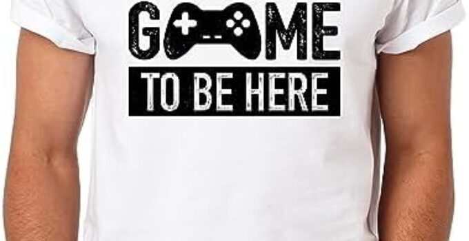 I Paused My Game to Be Here t Shirt Gamer Gifts for Men Gaming Funny Graphic Tees