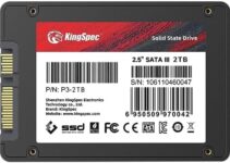 KingSpec 2TB SATA SSD 2.5 inch – Speed up to 550MB/s, Internal Solid State Hard Drive 3D NAND Flash, Compatible with Desktop/Laptop/PC Computer