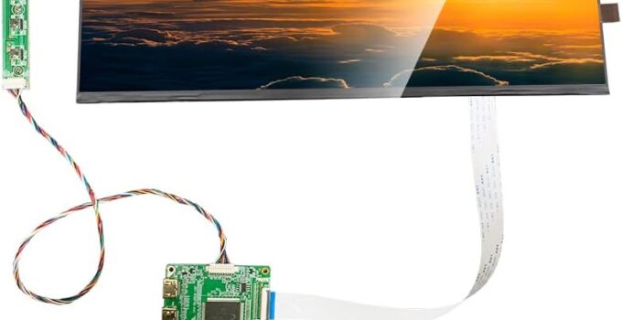 LESOWN 12.6 inch IPS Screen HDMI LCD Display Module 1920×515 Ultra Wide Stretched Bar LCD Screen Display