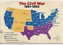 Maps of The American Civil War Are Used As Learning Classroom Poster Education Poster Poster Decorative Painting Canvas Wall Posters And Art Picture Print Modern Family Bedroom Decor Posters 16x24inch