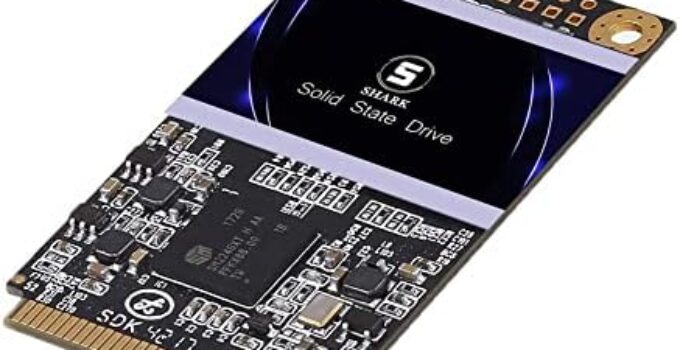 SSD MSATA 128GB Shark Speed Internal Solid State Drive High Performance Hard Drive for Desktop Laptop SATA III 6Gb/s Includes SSD (128GB, MSATA)