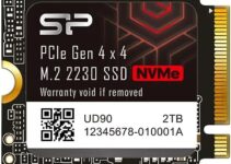 Silicon Power 2TB UD90 2230 NVMe 4.0 Gen4 PCIe M.2 SSD R/W up to 5,000/3,200MB/s Solid State Drive Compatible with Steam Deck (SU02KGBP44UD9007MM)