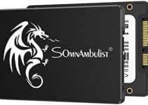 Somnambulist SSD 1TB SATA III 6Gb/s 2.5″ 7mm(0.28″) Internal Solid State Drive Read Speed Up to 550Mb/s for Laptop and Pc H650 SSD (1TB Black Dragon)
