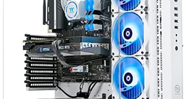 Thermaltake Arctic i360 Liquid-Cooled PC (Intel i5-11600K, RTX 3060, 16GB RGB 3600Mhz DDR4 ToughRAM RGB Memory, 1TB NVMe M.2, WiFi, Win 10 Home) Gaming Desktop Computer P3WT-Z590-A36-LCS