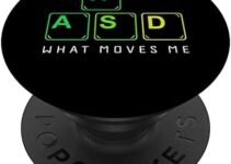 What Moves Me Gaming Keyboard WASD Desktop PC Gamer PopSockets Swappable PopGrip