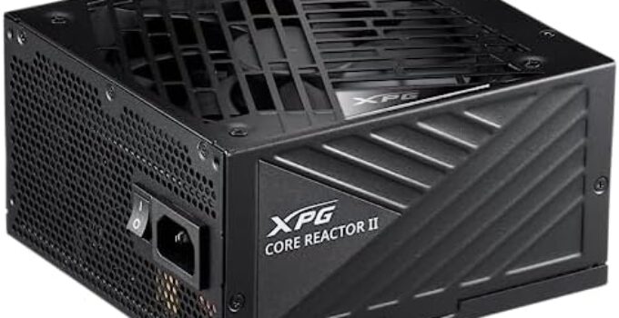 XPG Core Reactor II Modular PSU: ATX3.0-80 Plus Gold – ATX – Fully Modular Power Supply – 10 Year Warranty – 1000 Watt(COREREACTORII1000G-BKCUS)