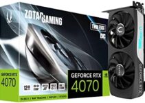 ZOTAC Gaming GeForce RTX 4070 Twin Edge OC DLSS 3 12GB GDDR6X 192-bit 21 Gbps PCIE 4.0 Compact Gaming Graphics Card, IceStorm 2.0 Advanced Cooling, Spectra RGB Lighting, ZT-D40700H-10M