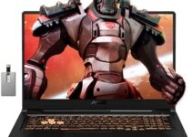 asus 2022 TUF A17 17.3” 144Hz FHD Gaming Laptop, AMD Ryzen 5 4600H, NVIDIA GeForce GTX 1650, 16GB RAM, 512GB PCIe SSD, RGB Backlit Keyboard, Win 11 Pro, Bonfire Black, 32GB Snowbell USB Card