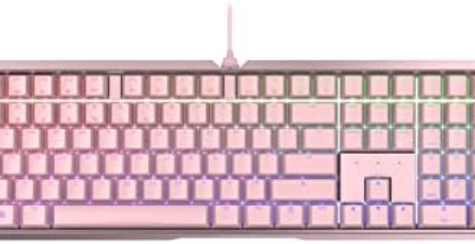 Cherry MX 3.0 S Wired Mechanical Gaming Keyboard. Aluminum Housing Built for Gamers w/MX Blue Switches. RGB Backlit Color Display Over 16m Colors. Pink