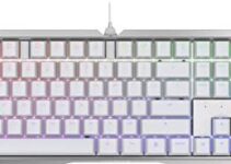 Cherry MX 3.0 S Wired Mechanical Gaming Keyboard. Aluminum Housing Built for Gamers w/MX Brown Switches. RGB Backlit Color Display Over 16m Colors. from The Makers of MX. Full Size. Pure White.
