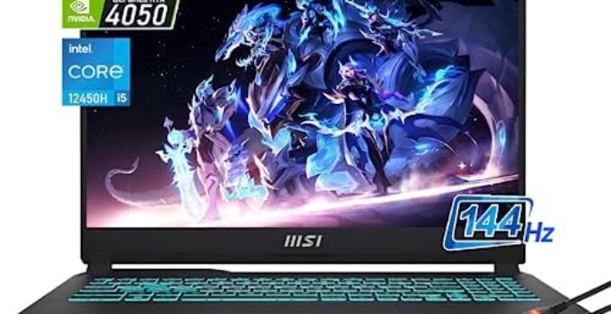 MSI Cyborg 15.6″ FHD 144Hz Gaming Laptop | Intel i5-12450H | NVIDIA GEFORCE RTX 4050 | 16GB-4800MHz DDR5 RAM 512GB PCIe SSD | Windows11 Home | w/HDMI