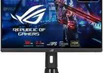 ASUS ROG Strix 380Hz 25” (24.5-inch viewable) 1080P HDR Esports Gaming Monitor (XG259QN) – 0.3ms, Fast IPS, FreeSync Premium, ELMB Sync, DisplayPort, HDMI, USB Hub, DisplayHDR 400, 3 Year Warranty