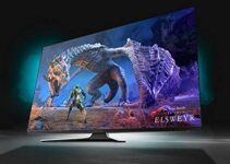 Alienware 55 OLED Gaming Monitor: AW5520QF, World’s First 55″ OLED Gaming Monitor. Featuring 4K Resolution 3840 x 2160 at 120Hz True-to-Life Colors, Low Input Latency and AW Legend Industrial Design