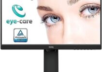 BenQ GW2485TC Office Monitor 24″ 1080p | Coding Mode | IPS | Eye-Care Tech | Adaptive Brightness | Height and Tilt screen | Speakers | Noice-Cancelling Mic | Daisy Chain | DisplayPort | HDMI | USB-C