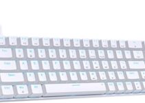 DIERYA T68SE 60% Gaming Mechanical Keyboard,Ultra Compact Mini 68 Key with Blue Switches Wired Keyboard,Anti-Ghosting Keys, for Windows Laptops and PC Gamers,White