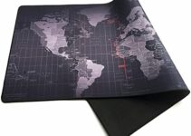 Desk York Extra Large Extended World Map Mousepad XXL Gaming Waterproof Mice Mat/Pad for Office or Home – Non-Slip Rubber Base with Stitched Edges