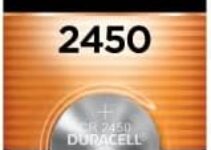Duracell 2450 3V Lithium Battery, 1 Count Pack, Lithium Coin Battery for Medical and Fitness Devices, Watches, and more, CR Lithium 3 Volt Cell