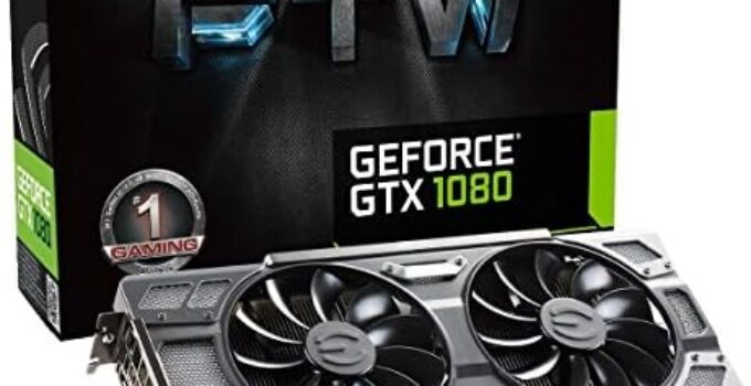 EVGA GeForce GTX 1080 FTW GAMING ACX 3.0, 8GB GDDR5X, RGB LED, 10CM FAN, 10 Power Phases, Double BIOS, DX12 OSD Support (PXOC) Graphics Card 08G-P4-6286-KR (Renewed)