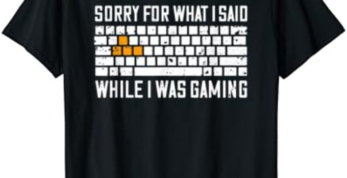 Funny PC Gamer Sorry For What I Said While I Was Gaming T-Shirt