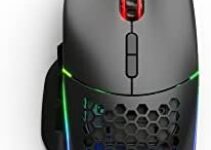 GLORIOUS Model I Ergonomic Matte Black Gaming Mouse – 9 Programmable Buttons, 9 Button Configurations, Ultralight Weight, CORE RGB Lighting, 19000 DPI (MOBA, MMO, Battle Royale)