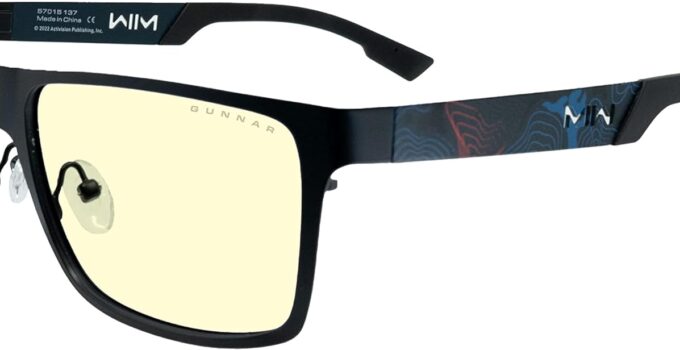 GUNNAR – Call of Duty Covert Edition Premium Gaming and Computer Glasses – Blocks 65% Blue Light – Amber Tint, Black