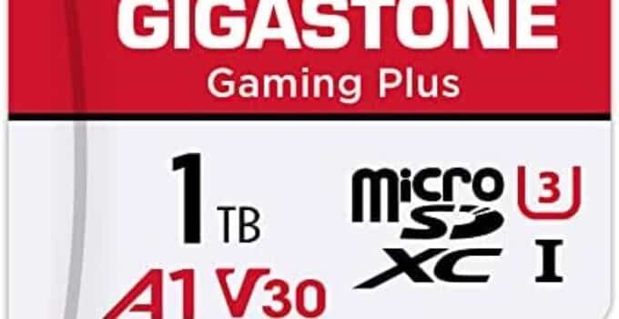 [Gigastone] 1TB Micro SD Card, Gaming Plus, up to 150MB/s, MicroSDXC Memory Card for Nintendo-Switch, Steam Deck, 4K Video Recording, UHS-I A1 U3 V30 C10, with Adapter