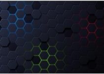 H3 CUSTOMS Gaming Mouse Mat, Large Mouse Pads for Desk, Non-Slip Rubber Base Mousepad for Gaming Computer Laptop for Home & Office Work, 18X12 Inches, Extended Gaming Mat – Futuristic Black