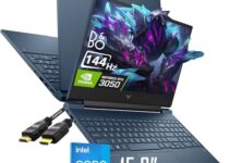HP Victus 15.6″ Gaming Laptop, 144Hz FHD, Intel Core i5-13420H(Beat i7-1260P, 4.60 GHz), NVIDIA GeForce RTX 3050(6GB GDDR6 GPU), Backlit Keyboard, Wi-Fi 6, Windows 11 Home, Blue(16GB RAM | 1TB SSD)